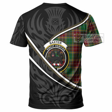 Baxter Tartan Family Crest T-shirt Celtic Scottish Thistle Floral - Tartan Vibes Clothing