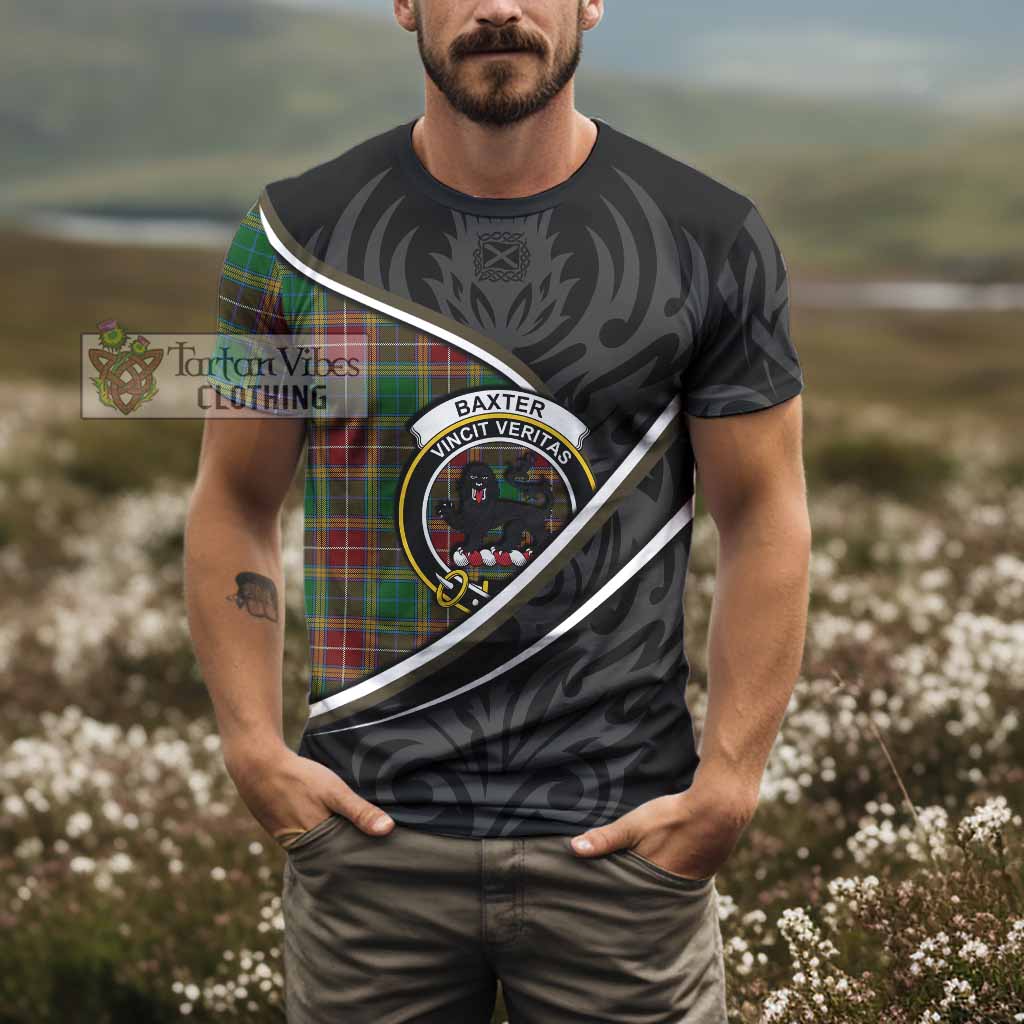 Baxter Tartan Family Crest T-shirt Celtic Scottish Thistle Floral - Tartan Vibes Clothing
