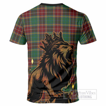 Baxter Tartan Family Crest T-Shirt Crowned Lion Roaring