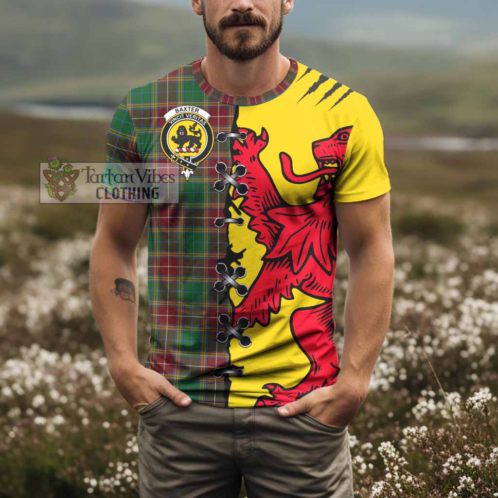Baxter Tartan Family Crest T-shirt Lion Rampant Honor - Tartan Vibes Clothing