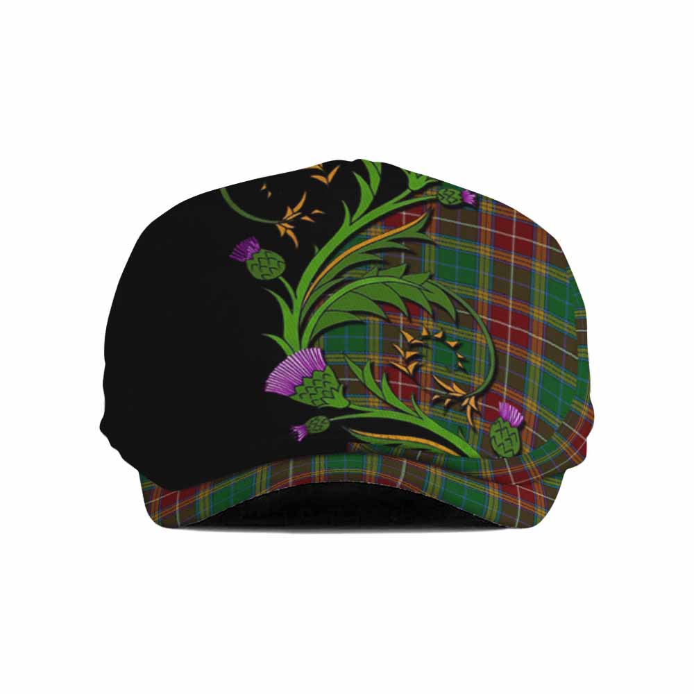 Baxter Tartan Flat Cap, Jeff Cap Scottish Thistle Pride Heritage Art Flat Cap - Tartan Vibes Clothing