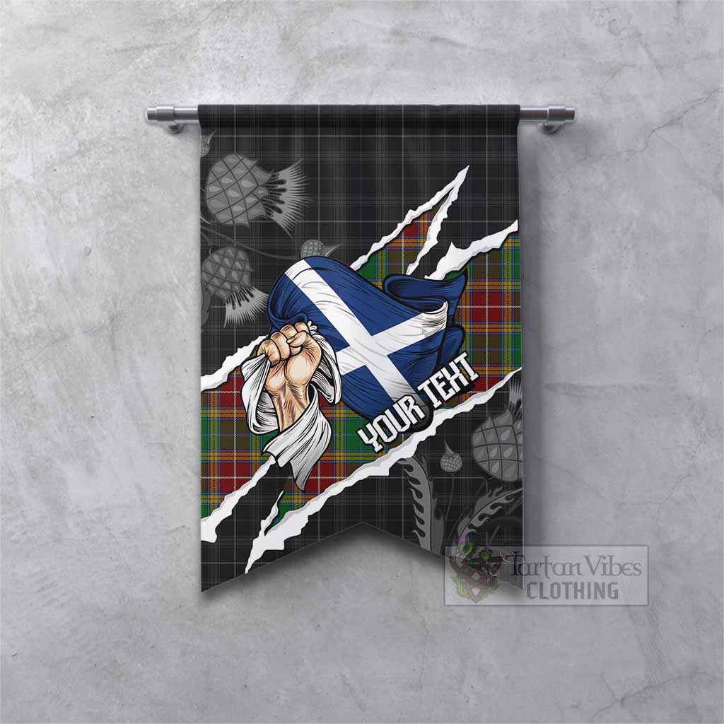 Baxter Tartan Gonfalon Hands with Scotland National Flags
