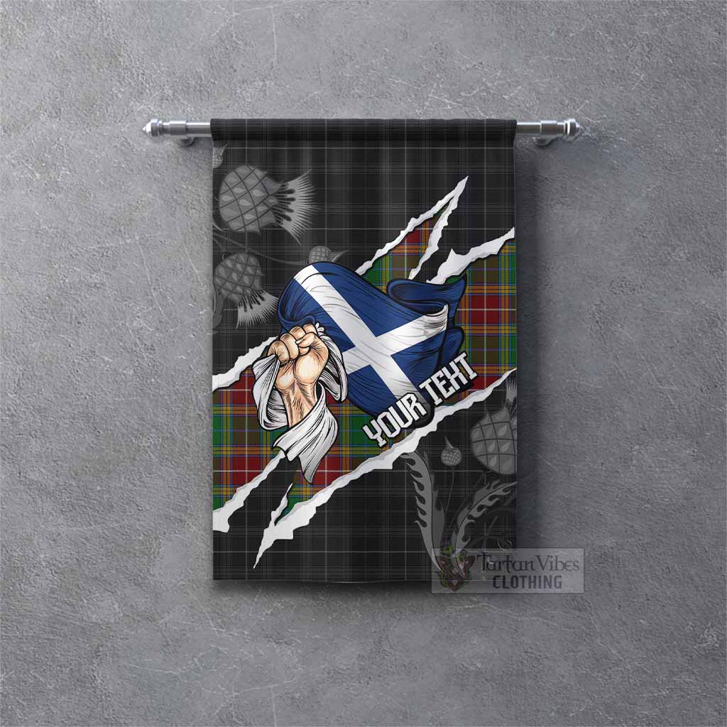 Baxter Tartan Gonfalon Hands with Scotland National Flags