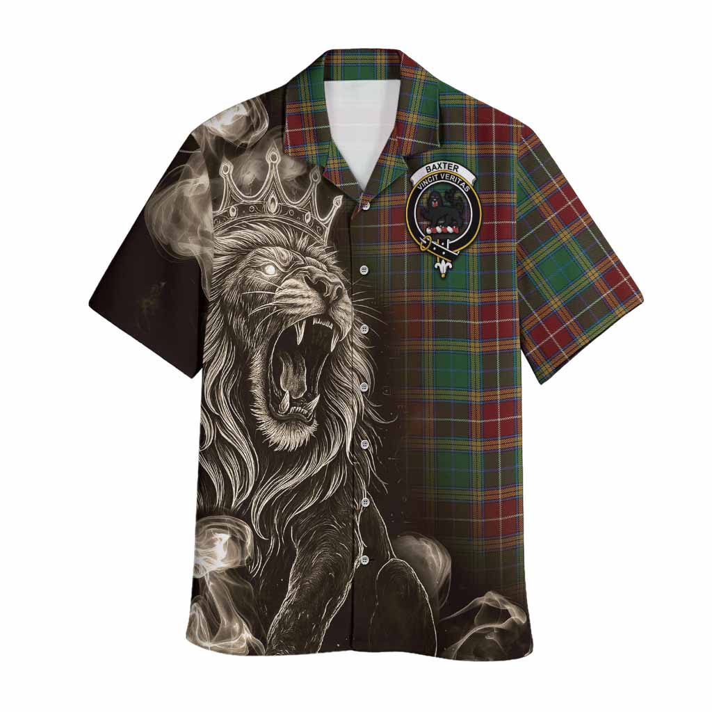 Baxter Tartan Hawaiian Shirt Roaring Lion Heritage