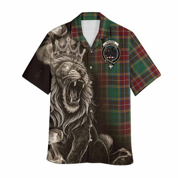 Baxter Tartan Hawaiian Shirt Roaring Lion Heritage