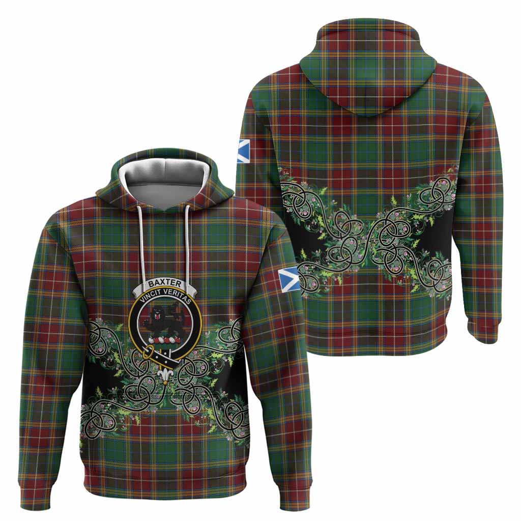 Baxter Tartan Hoodie Thistle Scottish Spirit