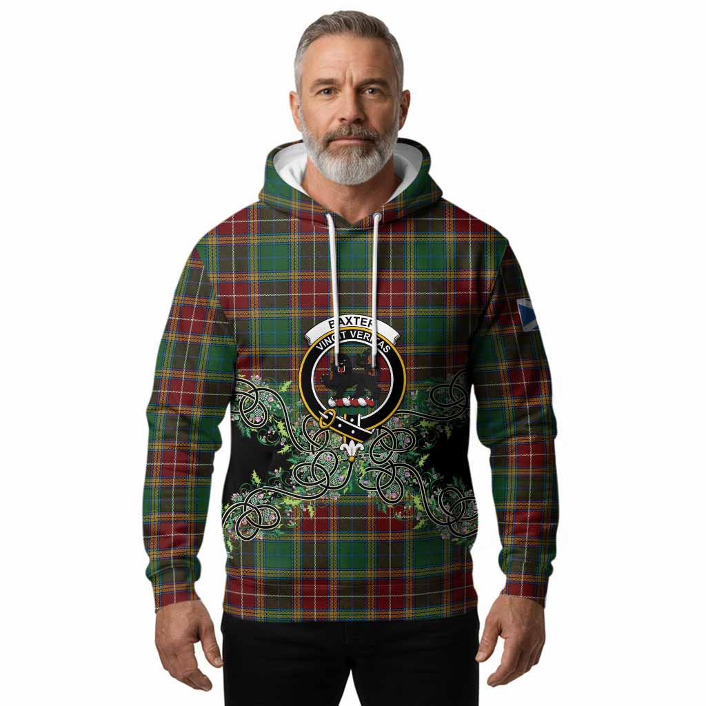 Baxter Tartan Hoodie Thistle Scottish Spirit