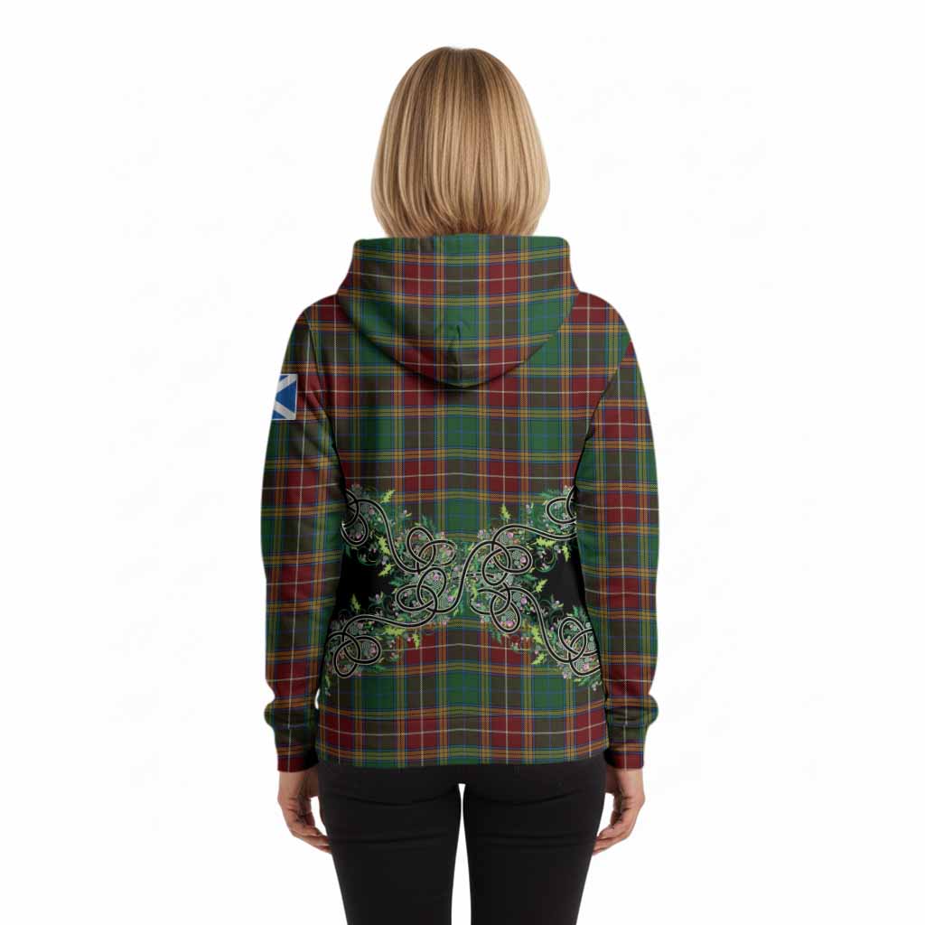 Baxter Tartan Hoodie Thistle Scottish Spirit