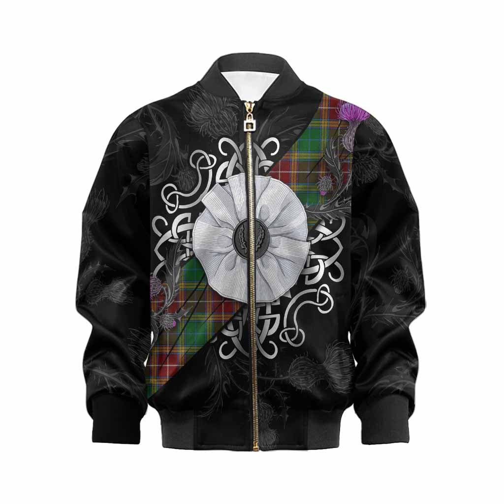 Baxter Tartan Kid Bomber Jacket Jacobite White Rose Kid XS - Tartan Vibes Clothing