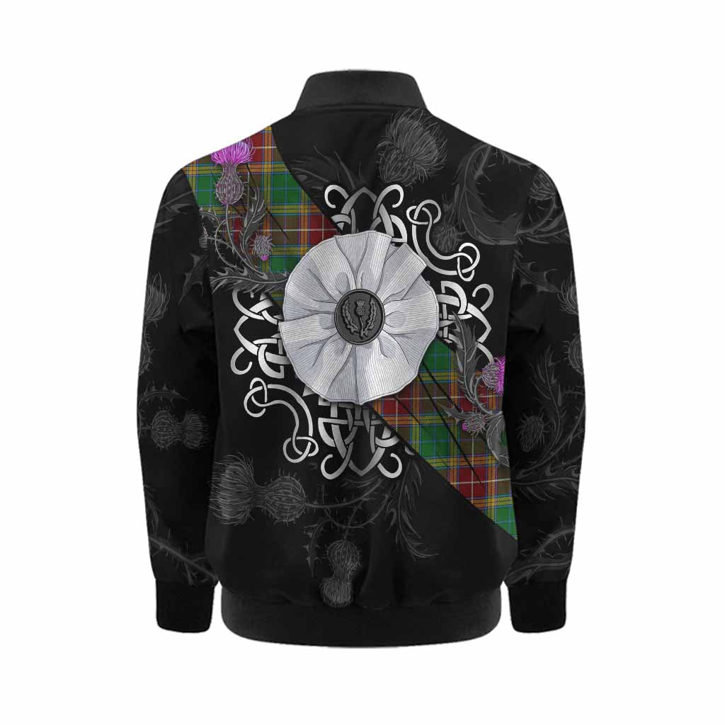 Baxter Tartan Kid Bomber Jacket Jacobite White Rose Kid - Tartan Vibes Clothing