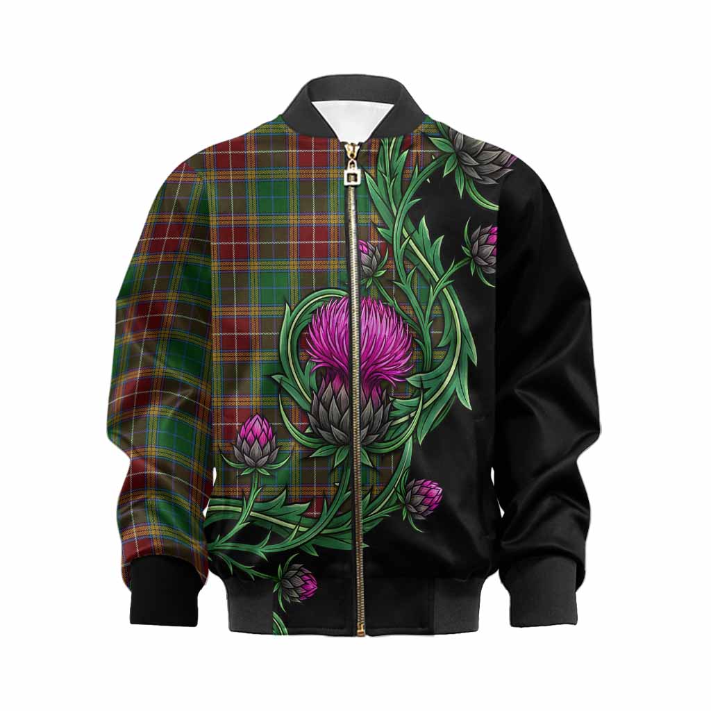 Baxter Tartan Kid Bomber Jacket Resilient Scottish Thistle Kid XS - Tartan Vibes Clothing