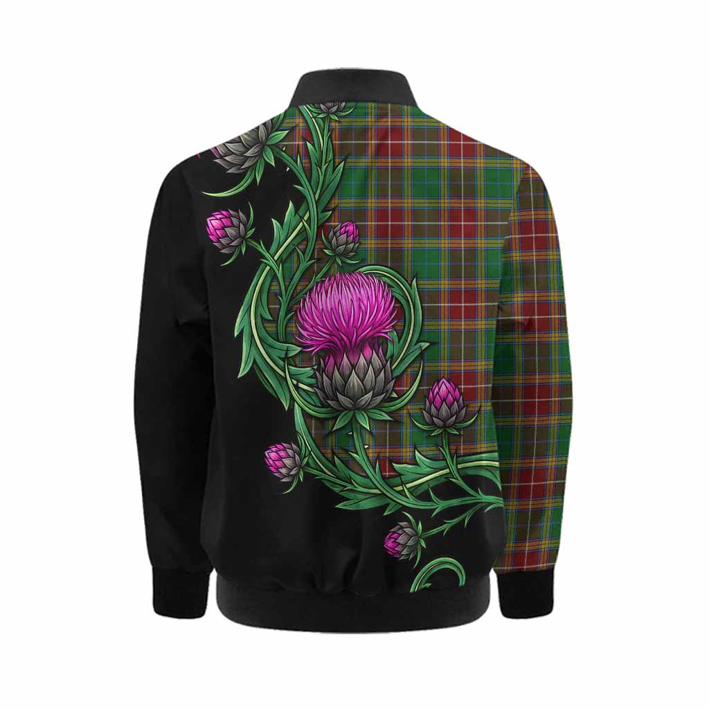 Baxter Tartan Kid Bomber Jacket Resilient Scottish Thistle Kid - Tartan Vibes Clothing