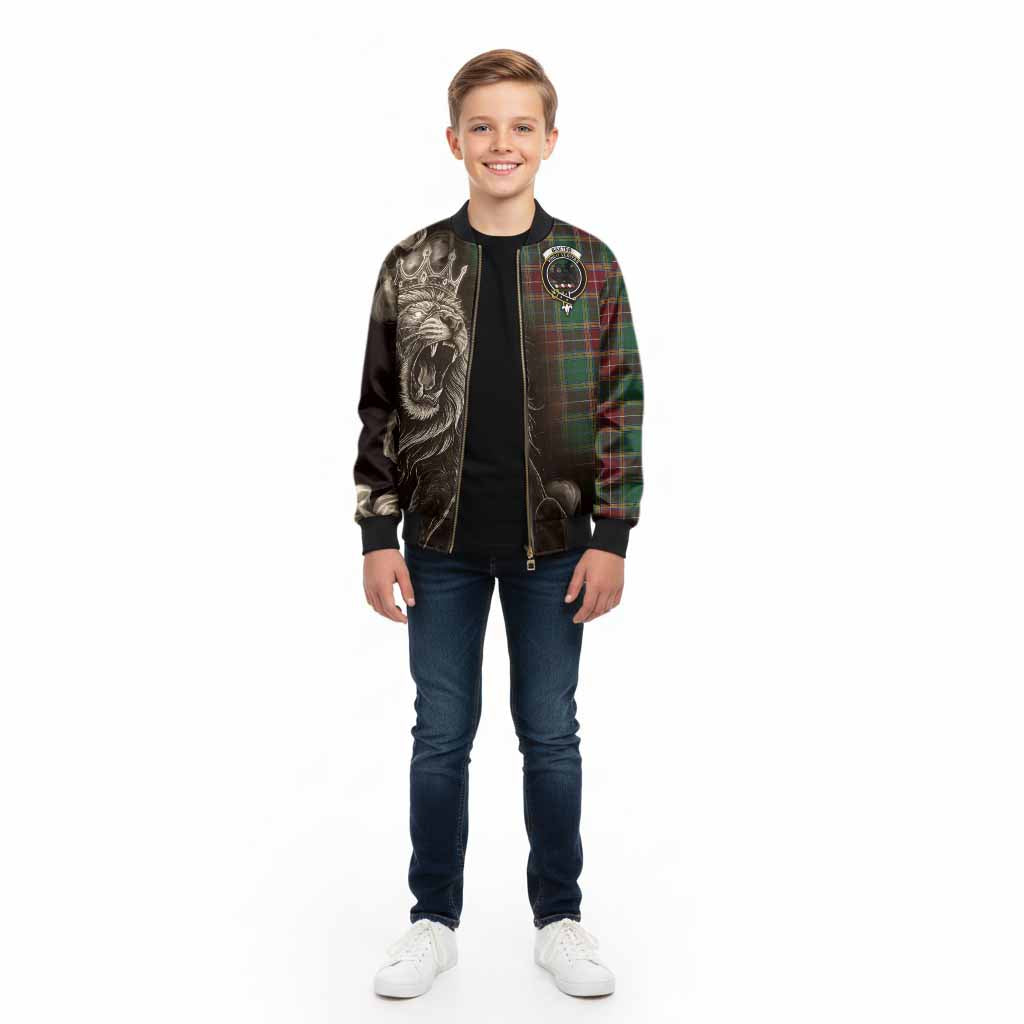 Baxter Tartan Kid Bomber Jacket Roaring Lion Heritage