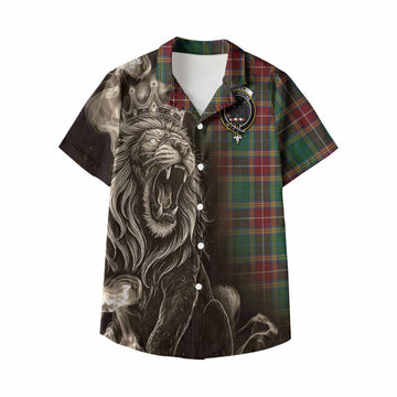 Baxter Tartan Kid Hawaiian Shirt Roaring Lion Heritage