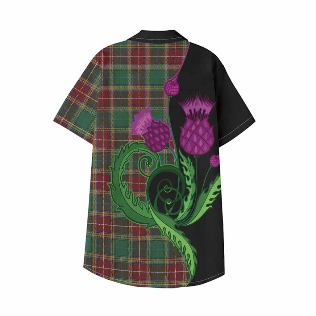 Baxter Tartan Kid Hawaiian Shirt Traditional Scottish Thistle