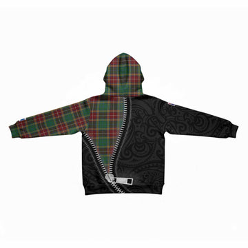 Baxter Tartan Kid Hoodie New Zealand Pattern Unique Zipper Stylized