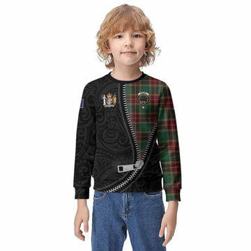 Baxter Tartan Kid Knitted Sweatshirt New Zealand Pattern Unique Zipper Stylized