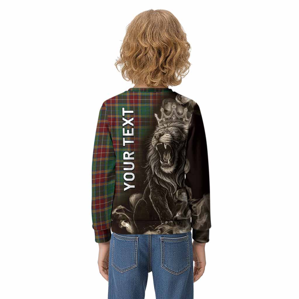 Baxter Tartan Kid Knitted Sweatshirt Roaring Lion Heritage