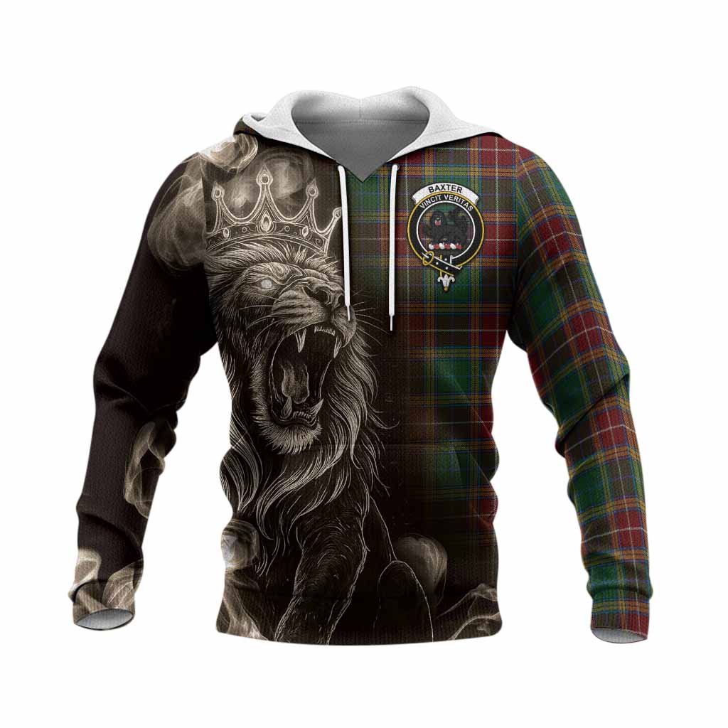 Baxter Tartan Knitted Hoodie Roaring Lion Heritage