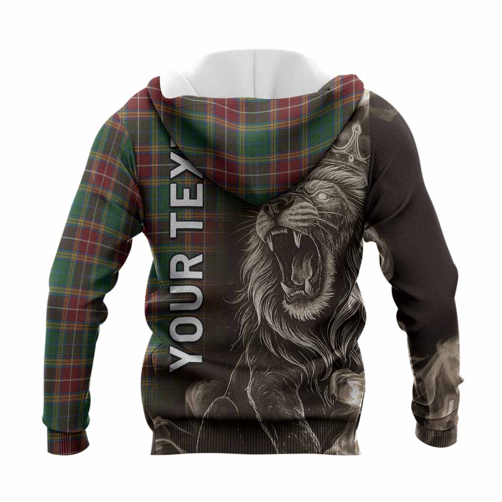 Baxter Tartan Knitted Hoodie Roaring Lion Heritage