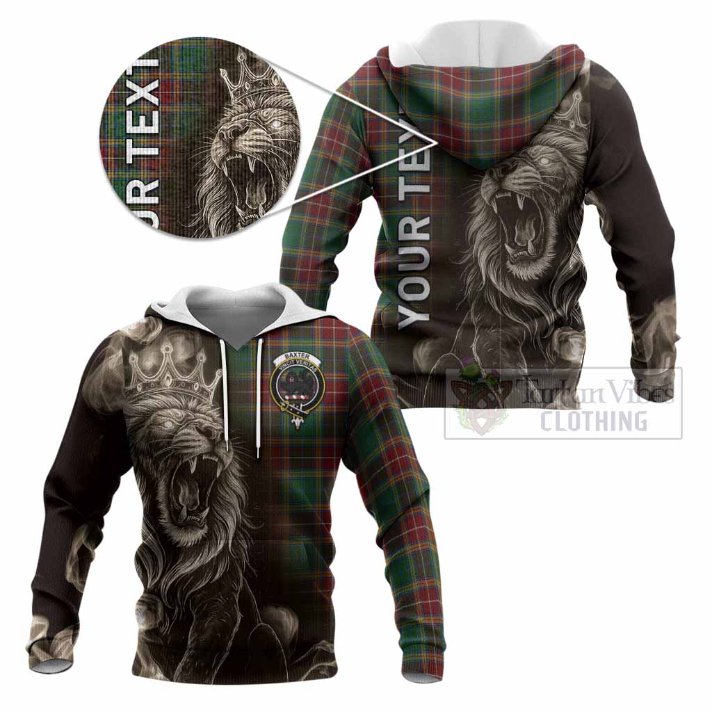 Baxter Tartan Knitted Hoodie Roaring Lion Heritage