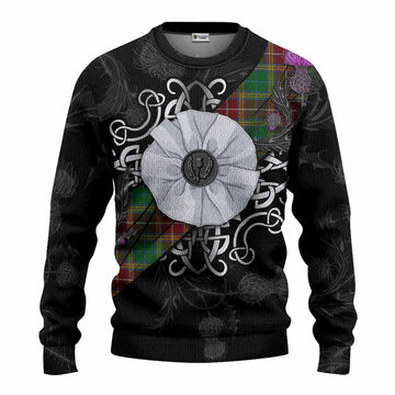 Baxter Tartan Knitted Sweater Jacobite White Rose