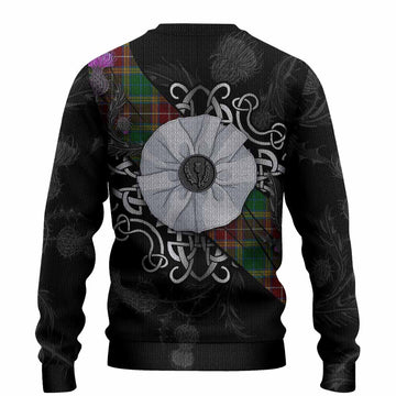 Baxter Tartan Knitted Sweater Jacobite White Rose
