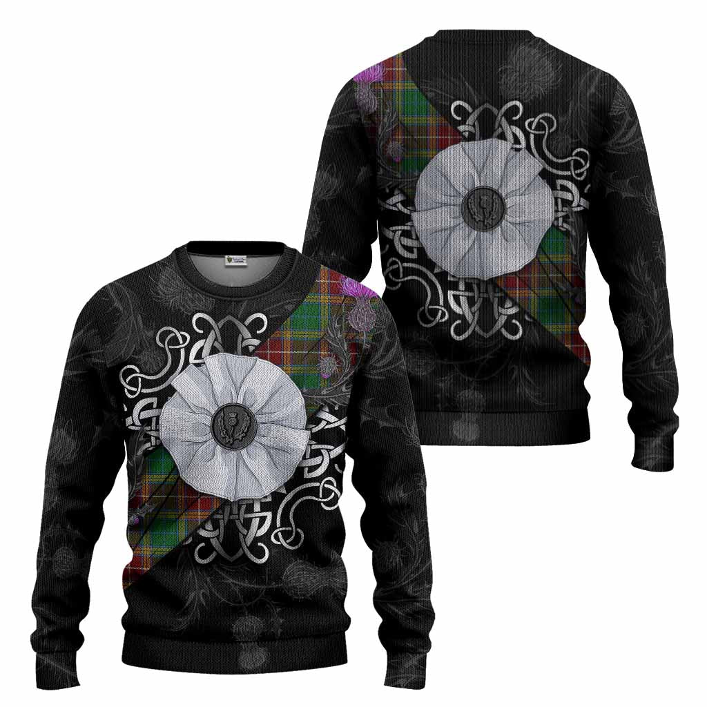 Baxter Tartan Knitted Sweater Jacobite White Rose