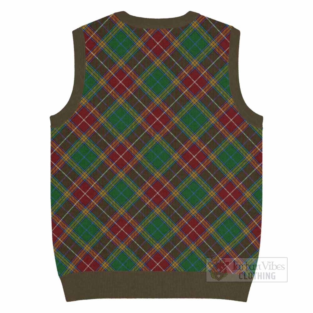 Baxter Tartan  Knitted V-Neck Vest Cross Style