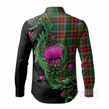 Baxter Tartan Long Sleeve Button Shirts Resilient Scottish Thistle