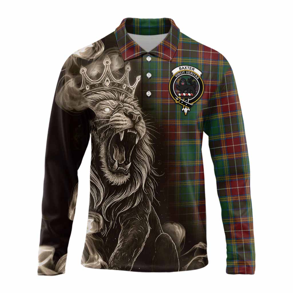 Baxter Tartan Long Sleeve Polo Shirt Roaring Lion Heritage