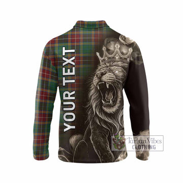 Baxter Tartan Long Sleeve Polo Shirt Roaring Lion Heritage