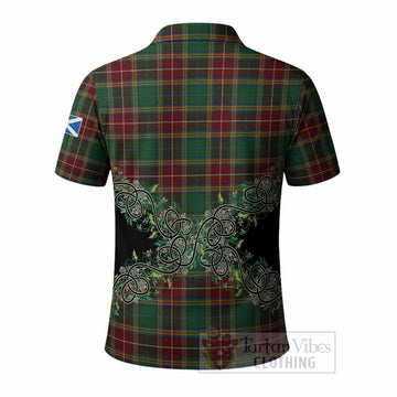 Baxter Tartan Polo Shirt Thistle Scottish Spirit