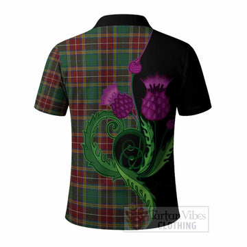 Baxter Tartan Polo Shirt Traditional Scottish Thistle