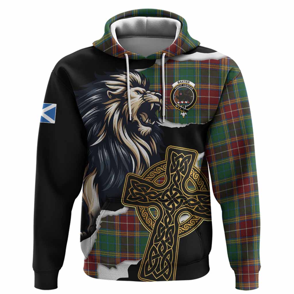 Baxter Tartan Scottish Hoodie Lion Celtic Heritage
