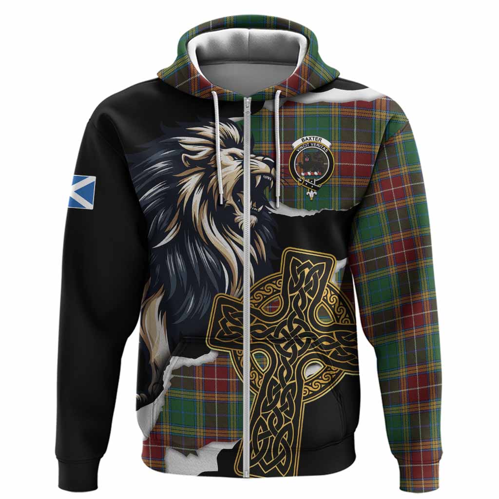 Baxter Tartan Scottish Hoodie Lion Celtic Heritage