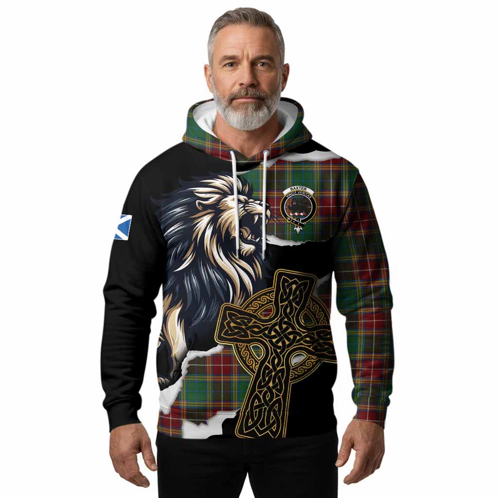 Baxter Tartan Scottish Hoodie Lion Celtic Heritage