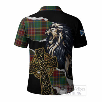 Baxter Tartan Scottish Polo Shirt Lion Celtic Heritage