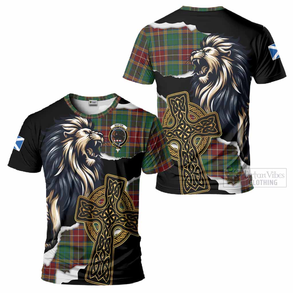 Baxter Tartan Scottish T-Shirt Lion Celtic Heritage