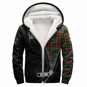 Baxter Tartan Sherpa Hoodie New Zealand Pattern Unique Zipper Stylized