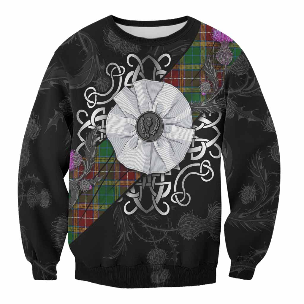 Baxter Tartan Sweatshirt Jacobite White Rose