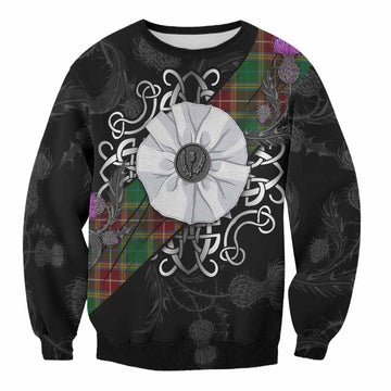Baxter Tartan Sweatshirt Jacobite White Rose