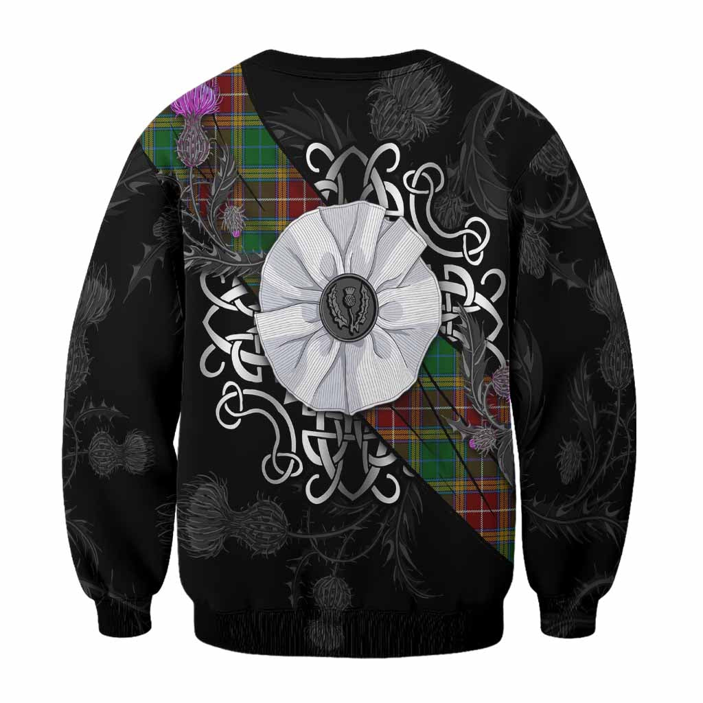 Baxter Tartan Sweatshirt Jacobite White Rose