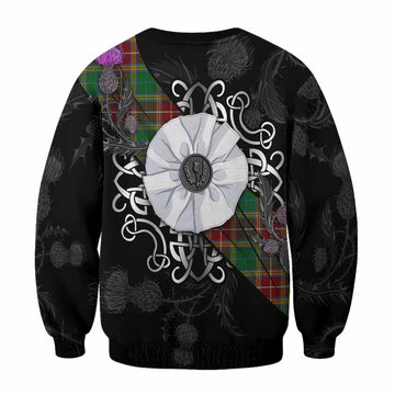 Baxter Tartan Sweatshirt Jacobite White Rose