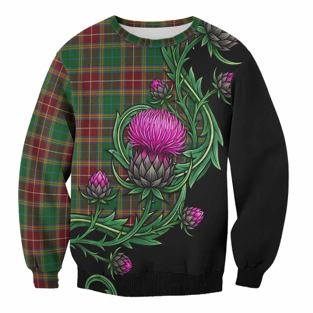 Baxter Tartan Sweatshirt Resilient Scottish Thistle Unisex - Tartan Vibes Clothing