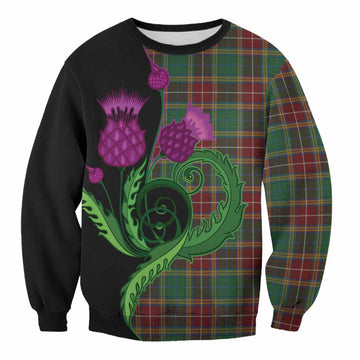Baxter Tartan Sweatshirt Traditional Scottish Thistle