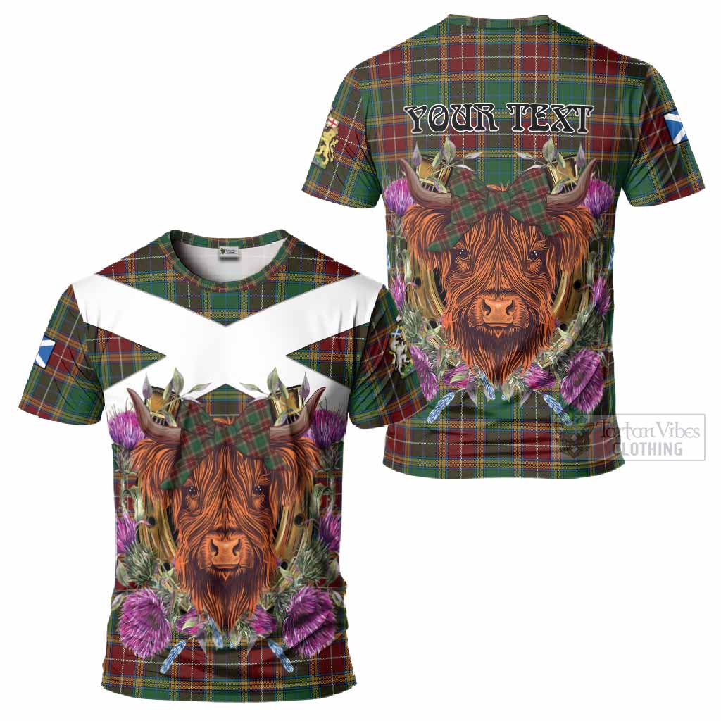 Baxter Tartan T-Shirt Scottish Thistle Heilan Coo