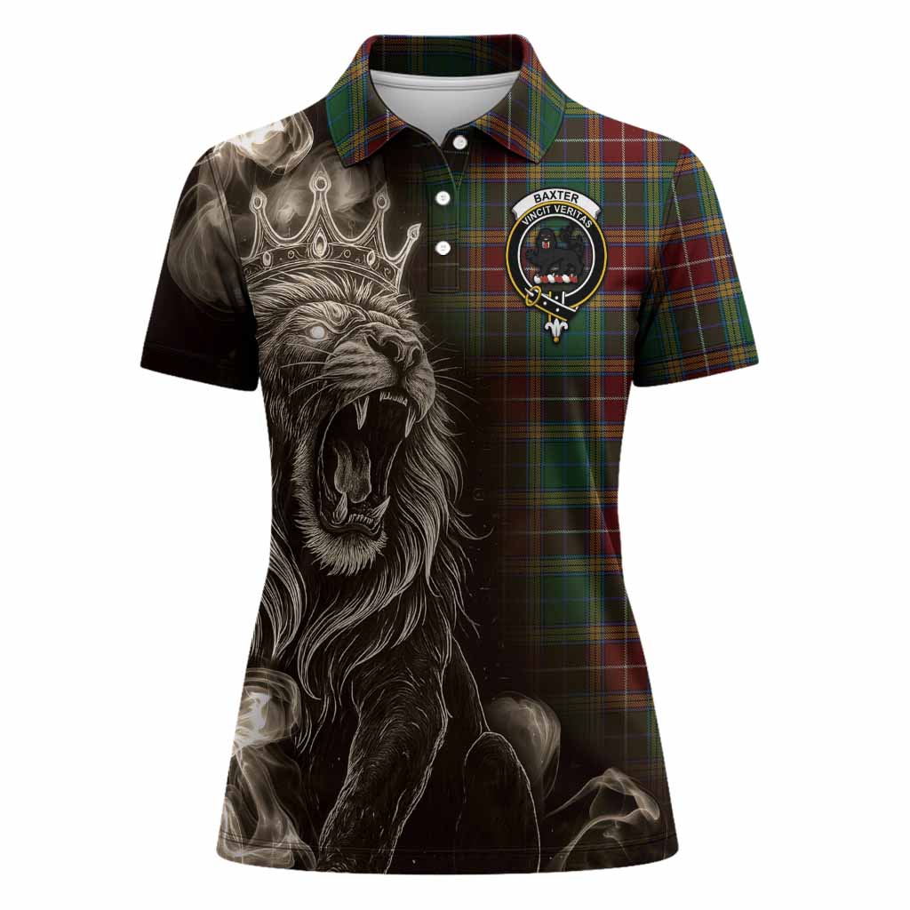 Baxter Tartan Women Polo Shirt Roaring Lion Heritage