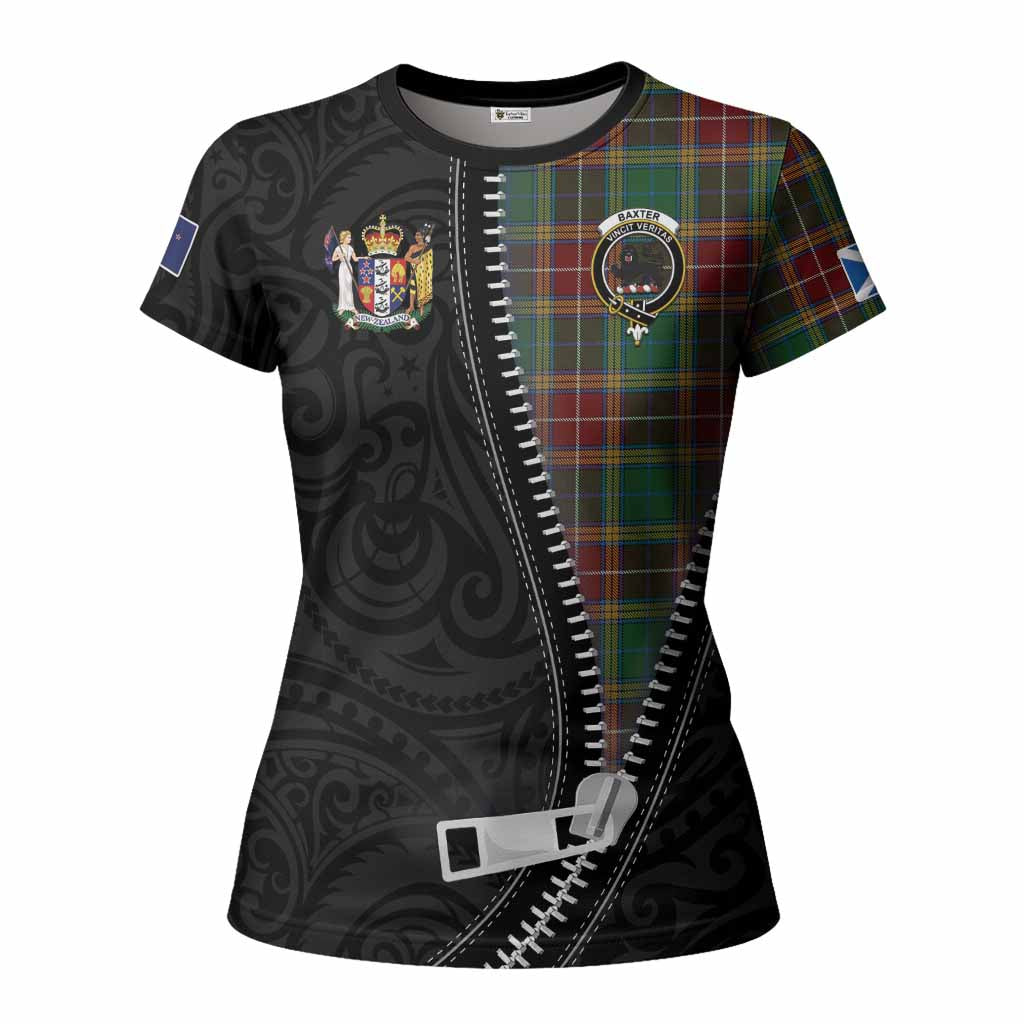 Baxter Tartan Women T shirt New Zealand Pattern Unique Zipper Stylized