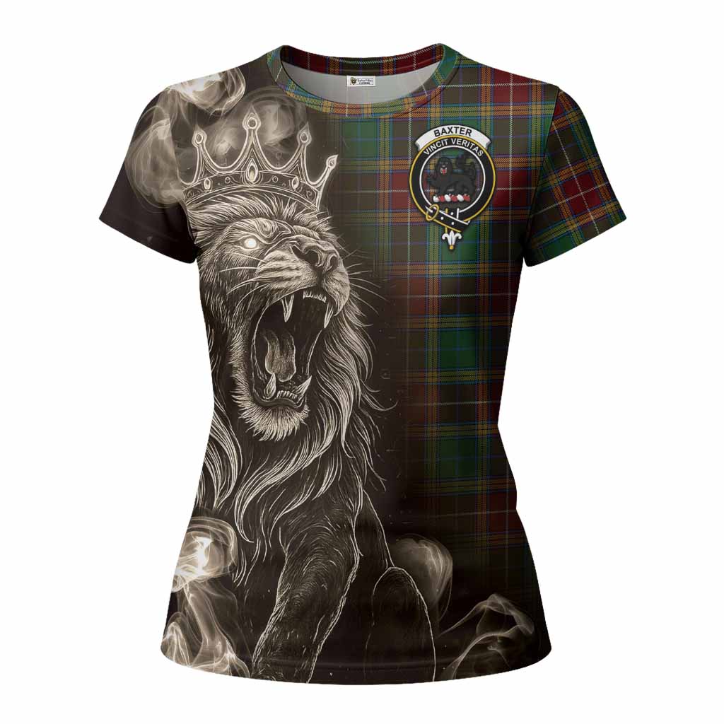 Baxter Tartan Women T shirt Roaring Lion Heritage